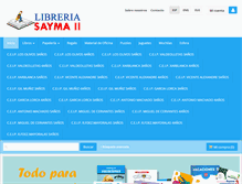 Tablet Screenshot of libreriasayma.com